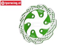 MX010/DISK/G PROMOTO-MX Alu brake disc rear green, 1 pc