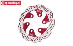 MX010/DISK/R PROMOTO-MX Alu brake disc rear red, 1 pc