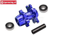 MX006-B PROMOTO-MX Alu-wheel axle front Bleu, set