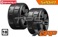 GWH02-XS5B GRP 1/5 tires Medium Ø120 mm, 2 pcs.