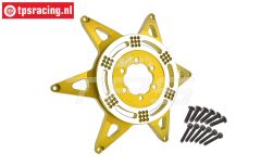 MX0606R-GD PROMOTO-MX rear Alu-Wheel star Gold, 1 pc.