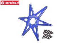 MX0606F-B PROMOTO-MX front Alu-Wheel star Bleu, 1 pc.