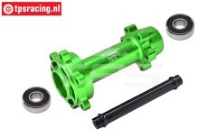 MX007-G PROMOTO-MX Alu-wheel axle rear Green, set