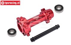 MX007-R PROMOTO-MX Alu-wheel axle rear Red, set