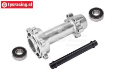 MX007-S PROMOTO-MX Alu-wheel axle rear Silver, set