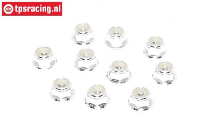 TPS1223/03 Aluminum lock nut M3 Silver, 10 pcs.