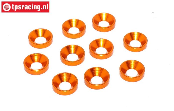 TPS1234/04 Countersunk ring Ø4 mm Orange, 10 pcs.