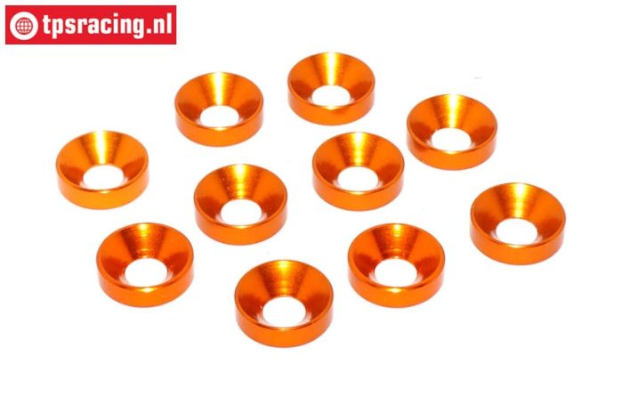 TPS1235/04 Countersunk ring Ø5 mm Orange, 10 pcs.