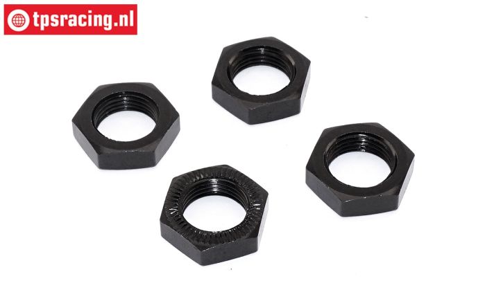 AR310449 ARRMA Alu wheel nut black 17 mm, 4 pcs.