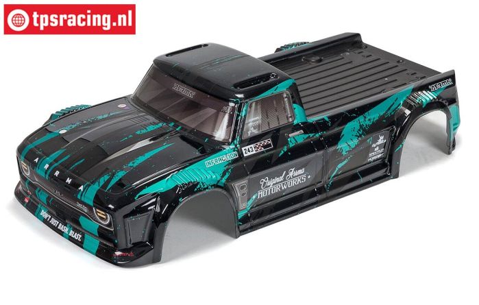 ARA414008 ARRMA 1/8 Infraction 3S body Black/Teal, 1 pc.