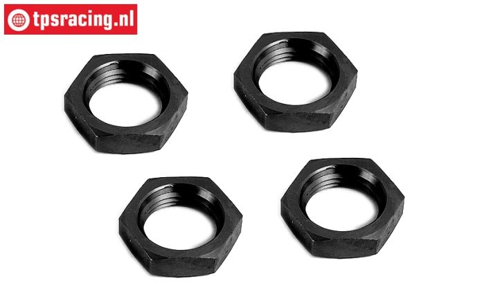BWS55016Z Wheel nut Black 24 mm, 4 pcs.