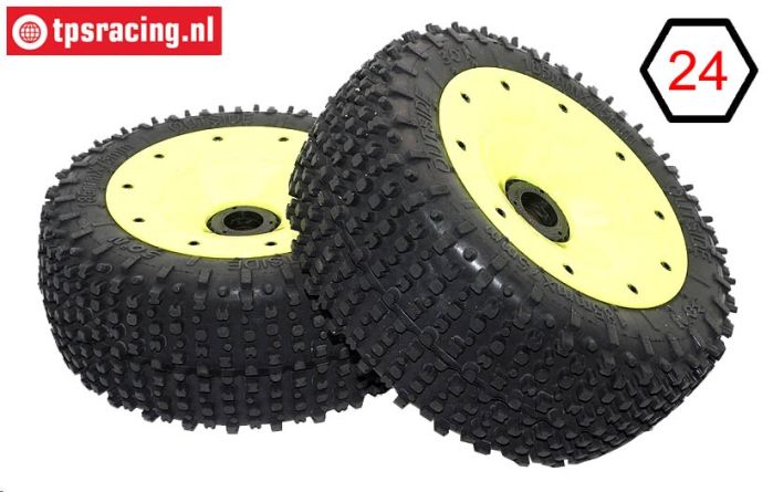 BWS69034/02 MP Grip black-yellow Ø180-B75 mm, 2 pcs
