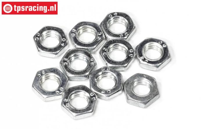 FG1196/05 Steel nut flat M6R-H3,2 mm, 10 pcs