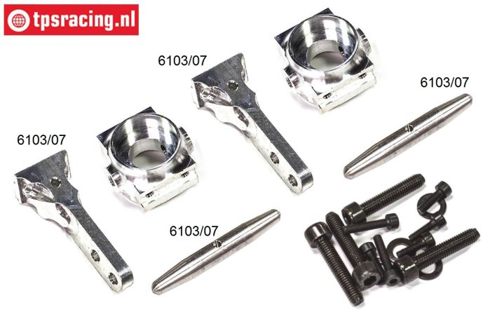 FG6103/05 Aluminium Wheelhub front 1/6-2WD Set