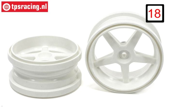 FG6105/02 Rims 1/6 widened White Ø120-B60 mm, 2 pcs.