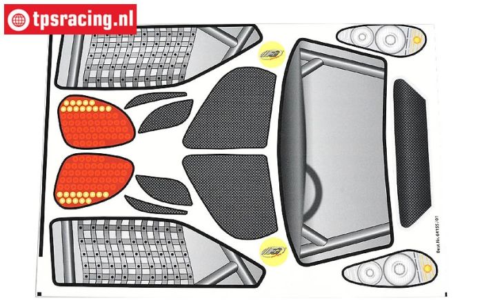 FG64155/01 Decals TR4 Truggy, Set