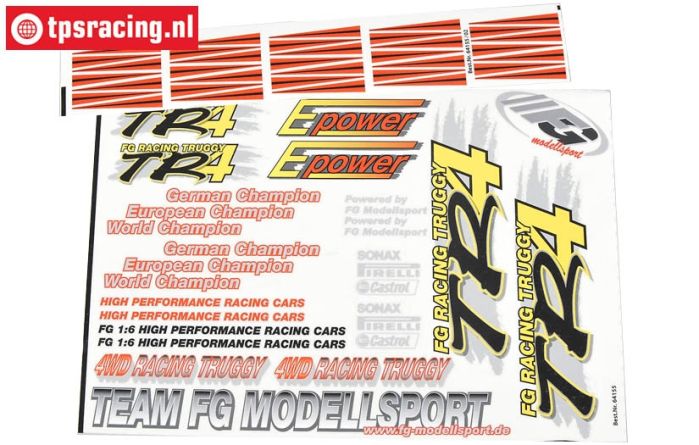 FG64155 Team Decals TR4 Truggy, Set