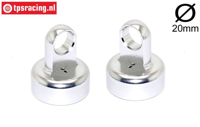 FG66291/02 Alloy upper shock closure M20-Ø8 mm, 2 pcs.