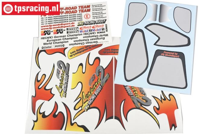 FG67166 Decals Leopard 2WD RTR, Set