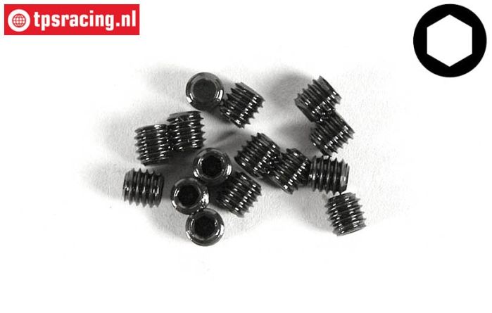 FG6729/04 Grub Screw M4-L4 mm, 15 pcs