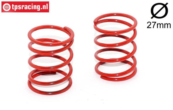 FG67313 spring red Ø27-Ø2,5-L40 mm, 2 pcs.