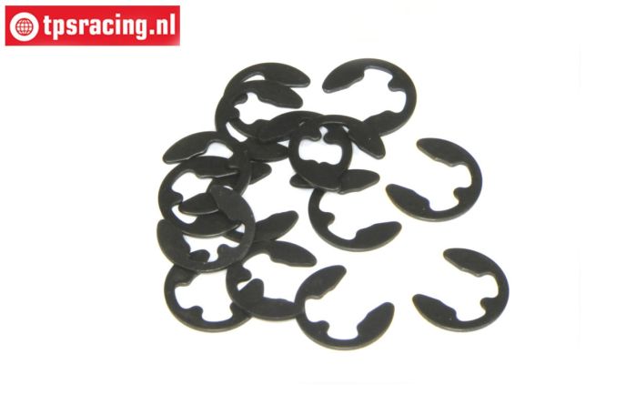 TPS6732/05 E-clip spring steel black Ø5 mm, 15 pcs
