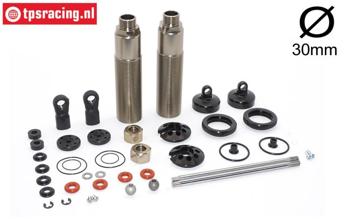 FG67331 Alloy Big-Bore shocks Ø30-L265 mm, set
