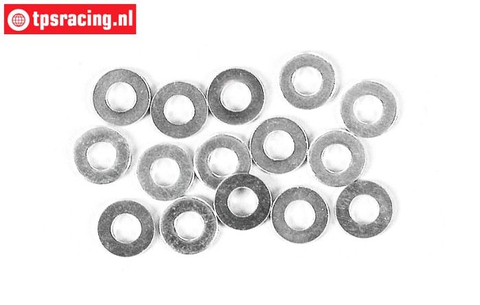 FG6734/01 Steel washer Ø3,2-Ø6-H1,5 mm, 15 pcs.