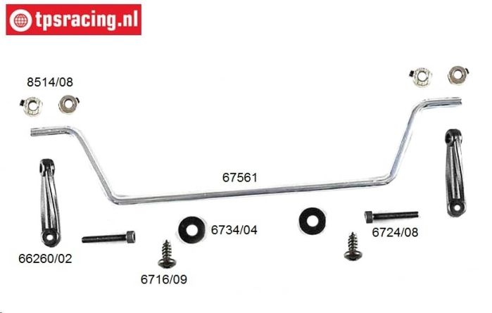 FG67560 Stabilizer rear 4WD Sports-Line Ø4,0 mm, Set
