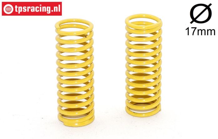 FG7183 Shock spring Yellow Ø17-Ø2,3-L58 mm, 2 pcs.