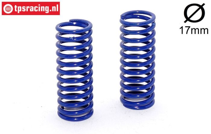 FG7184 spring Bleu Ø17-Ø2,5-L58 mm, 2 pcs.