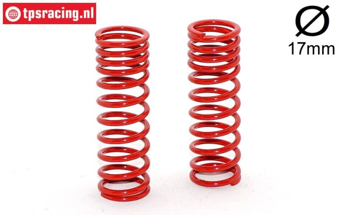FG7198 spring progressive red Ø17-Ø2,4-L68 mm, 2 pcs.