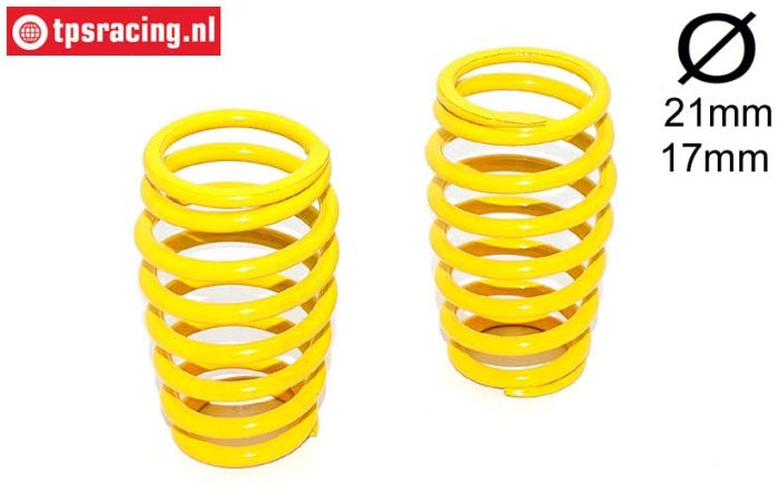 FG7289 Progressive spring Yellow Ø2,8-L50 mm, 2 pcs.