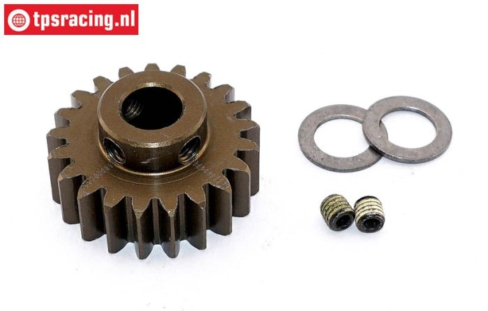 FG7430/21 Anodised alloy gear 21T wide Ø10-B12 mm, 1 pc.