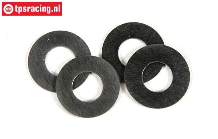 FG8600/13 Steel Shim washer Ø8-Ø16-H0,5 mm, 4 pcs