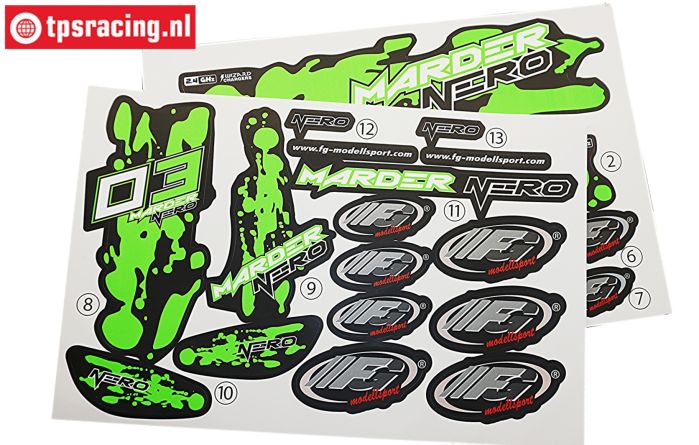 FG6159 Decals Marder Nero Buggy Green, Set