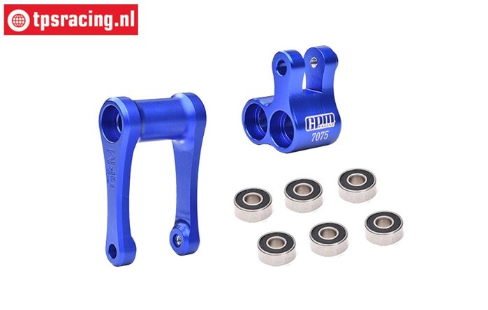 MX030-B PROMOTO Alu-Shock mount rear bleu, Set-B