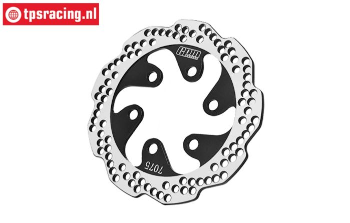 MX010/DISK/BK PROMOTO Alu brake disc rear black, 1 pc