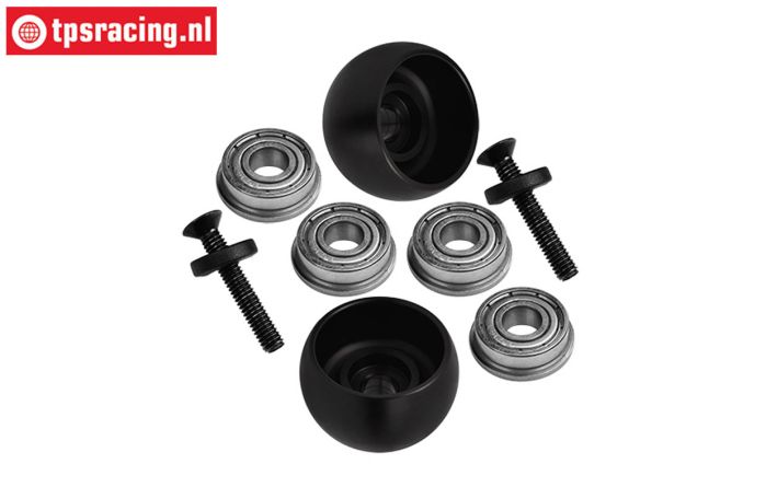 MX040-BK PROMOTO Side support rollers Black, Set