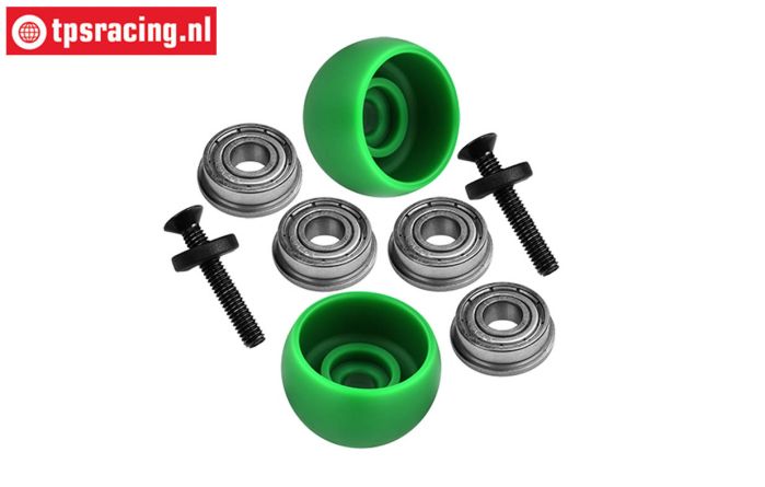 MX040-G PROMOTO Side support rollers Green, Set