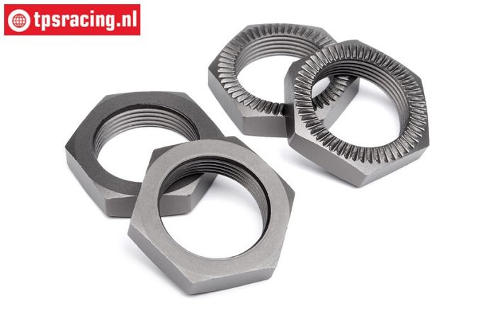 HPI102216 Wheel nut Gun-Metal Ø24 mm, 4 pcs