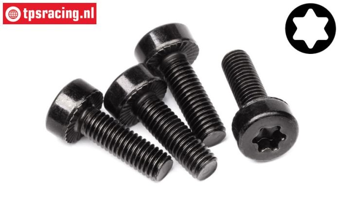 HPI15458 Torx Cap Head Screw M5-L16 mm, 4 pcs.
