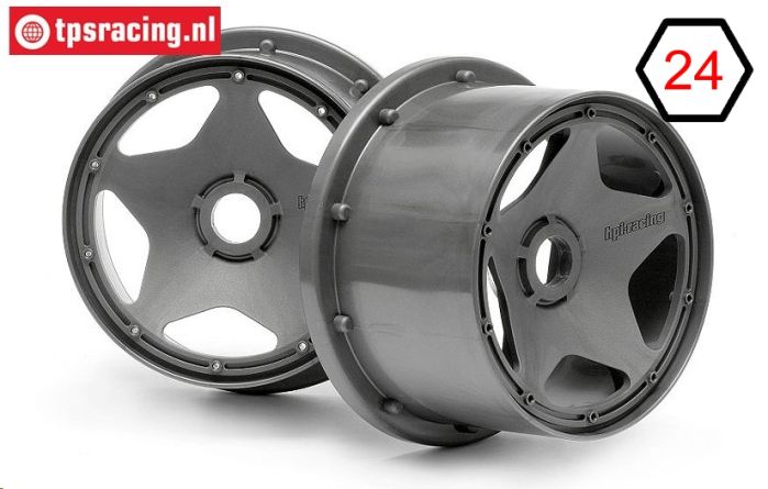 HPI3227 Rims Gun-Metal, 2 pcs