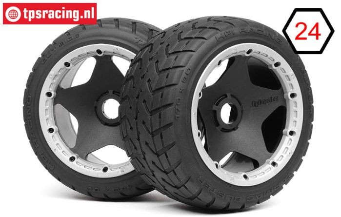 HPI4743 HPI Tarmac Buster M mounted Ø170-B80 mm, 2 pcs.