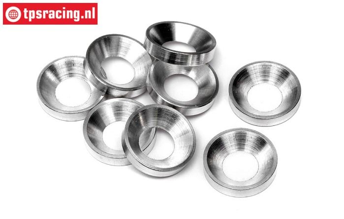 HPI50504 Alloy Concave Motor Washer, 8 pcs.