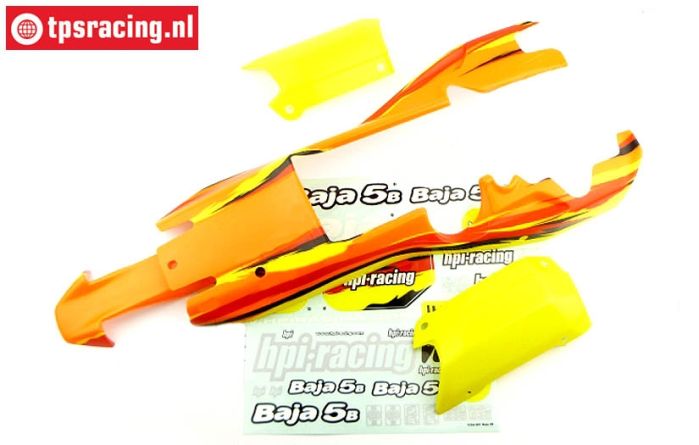 HPI7766 Body Painted Orange-Yellow-White, Set