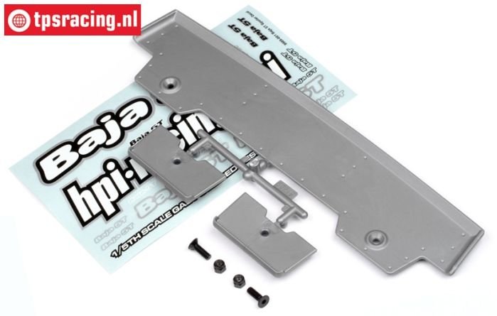 HPI85295 Rear Wing 5T-1 Silver, Set