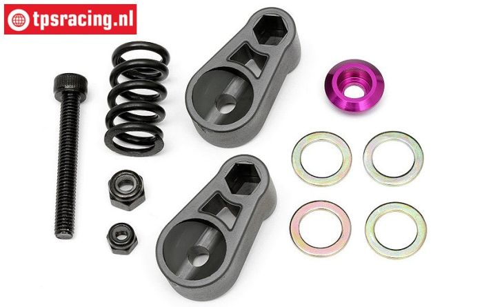 HPI85466 Servo saver, Purple, Set