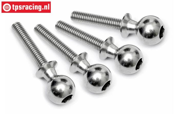 HPI86412 Steel ball joint M4-Ø10 mm, 4 pcs.