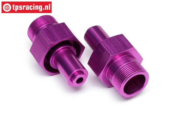 HPI86465 Wheel axle front, Purple, 2 st.